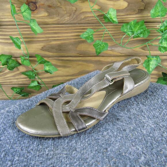 Naturalizer Women's Cooper Strappy Taupe Leather Sz 8 Medium Gently Used 2025 - Picture 1 of 6